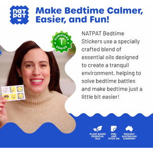 BUZZPATCH NATPAT Sleepy Patch Bed Time Stickers for Kids - Sleep Promoting Patch - Non-Toxic Solution for Better Sleep - Chemical & Drug Free, Melatonin Free Natural Patch (24 Pack)