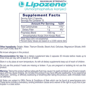Lipozene Weight-Management Fiber Supplement, 2 Bottles (60 Capsules Total) + Metaboup plus 30Ct | Non-Stimulant Glucomannan Formula