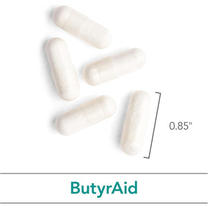 Nutricology Butyraid Colon Lining Nutrition - Supports Gut and Colon Health - Digestive Support - Delivers 200 Mg - Vegetarian & Hypoallergenic - 100 Servings - 100 Delayed-Release Capsules