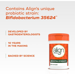 Align Probiotic, Extra Strength, Probiotics for Women and Men, Probiotics for Men, Probiotic Capsules Have 5X Cfus, 42 Capsules