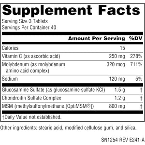 Source Naturals Glucosamine Chondroitin Complex with Msm - 120 Tablets