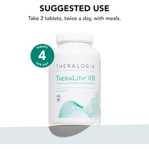 Theralogix Theralith XR Vitamin & Mineral Supplement - Supports Healthy Urine Chemistry & Calcium Oxalate Levels with Magnesium, Vitamin B6 & Potassium* - NSF Certified - 360 Tablets