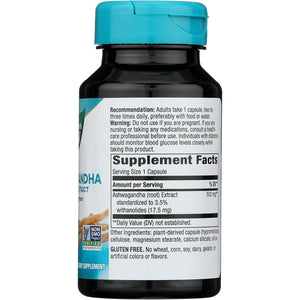 Nature'S Way Ashwagandha, 500 Mg per Serving, 60 Vcaps (Packaging May Vary)(Packaging May Vary)