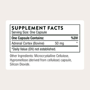 THORNE - Adrenal Cortex - Supplement for Cortisol Management - Supports Healthy Adrenal Gland Function, Stress Management, Immune System, Fatigue & Metabolism* - Third-Party Certified - 60 Capsules