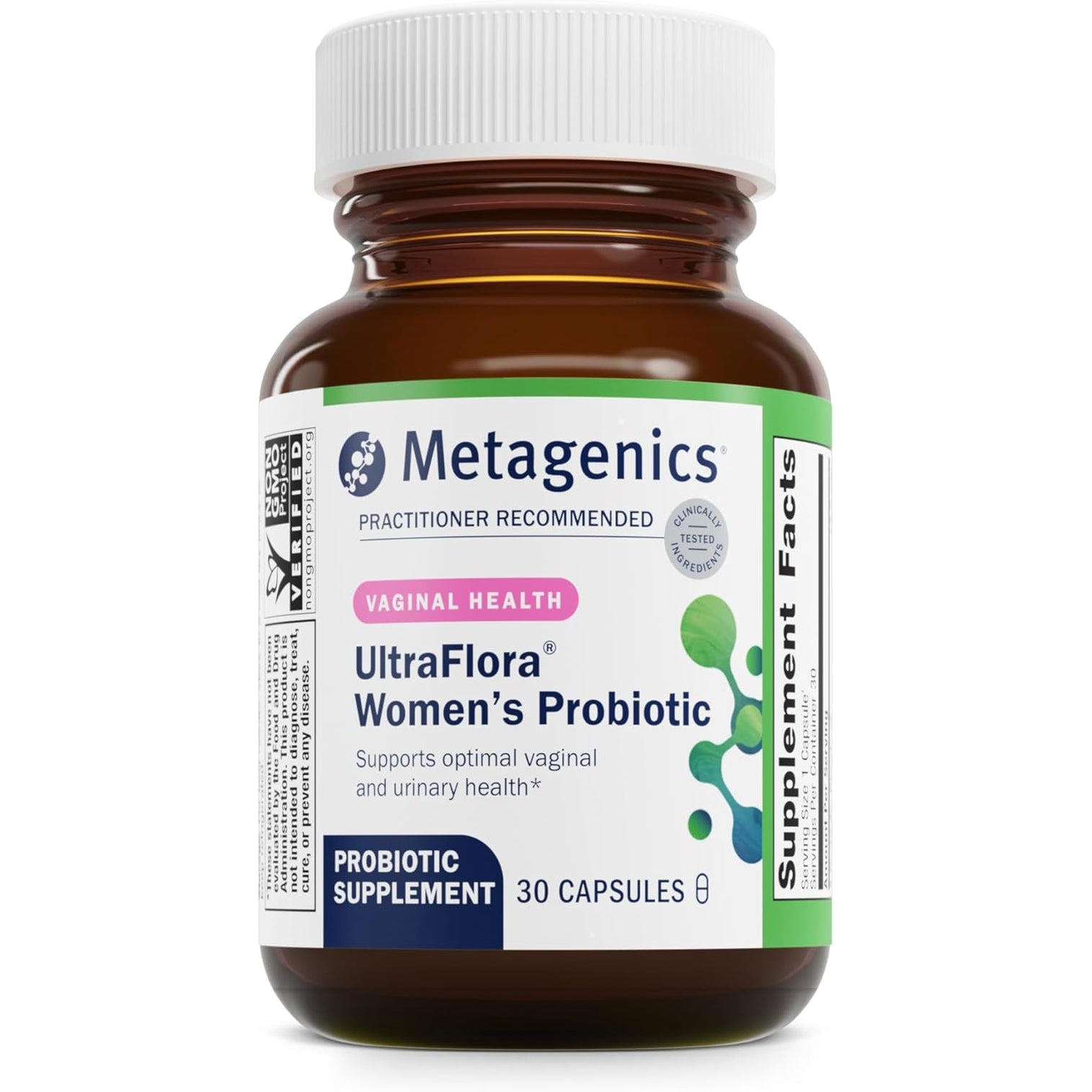 Metagenics Ultraflora Women’S Probiotic – Shelf-Stable Supplement for Vaginal Health, Yeast Balance & Urinary Comfort – with Lactobacillus GR-1 & RC-14 – Non-Gmo – 30 Capsules*