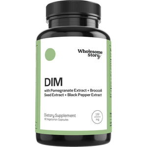 DIM Supplement Women | DIM SGS | Pomegranate, Broccoli and Black Pepper Blend | Estrogen & Hormone Balance for Women | Cell and Tissue Health | 60-Day Supply | Clean Label Project Certified
