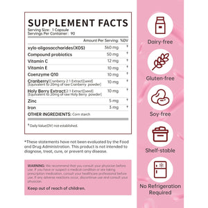 ANYTALK Vaginal Probiotics for Women Ph Balance with Lactobacillus Probiotic Blend to Promote Healthy Vaginal Odor,Vaginal Flora - Women'S Vaginal Health Probiotic 90 Count