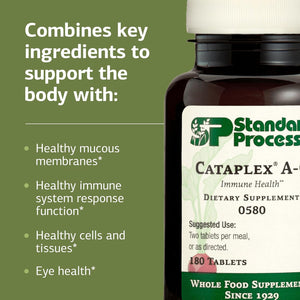 Standard Process Cataplex A-C - Supplement for Immune & Healthy Cell Support with Vitamins C & a - Aids Eye Health - Contains Ingredients with Antioxidant Activity - 180 Tablets (90 Servings)