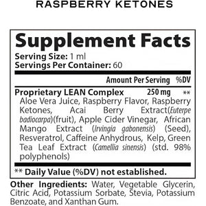 Apple Cider Vinegar Raspberry Ketone Weight Loss Drops, Keto Appetite Suppressant Fat Burner Diet Energy Supplement Metabolism Booster for Women and Men, Slim Faster than Gummy Pill Capsule Tea, 60 Ml