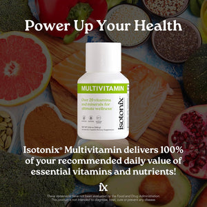Isotonix Multivitamin Powder without Iron – Methylated B Vitamins, Antioxidant & Mineral Support – Fast-Mix Isotonic Delivery – Vegetarian, Gluten-Free, Non-Gmo – Natural Fruit Flavor – 90 Servings