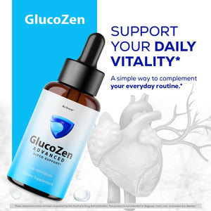 (2 Pack) Glucozen Drops - Official Glucozen Oral Liquid Drops Advanced Premium Formula Maximum Strength, All Natural Ingredients Vitamins for Overall Health & Wellness, 2 Bottles for 2 Months