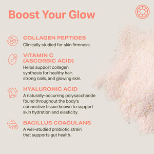 Proper, the Corals Daily Glow Beauty Blend - Nutrient Dense Superfood Powder with Collagen Peptides, Hyaluronic Acid Powder, Vitamin C, and MSM. Hair, Skin, Nail Vitamin Supplement for Women & Men