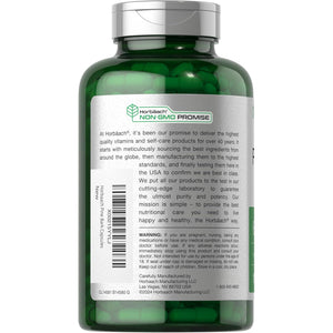 Horbäach Pine Bark Extract | 180 Capsules | Standardized to Contain 75% Proanthocyanidins | Non-Gmo, Gluten Free Supplement | High Potency