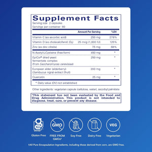 Pure Encapsulations Puredefense with NAC | Enhances First-Line Immune Defense and Upper Respiratory Health | 120 Capsules