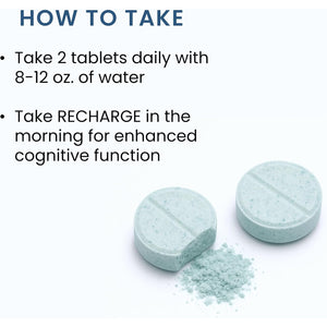Recharge – Cognitive Performance, Mitochondrial Boost, Energy Production - Methylene Blue, NAD, PQQ | 60Ct (1 Month Supply)