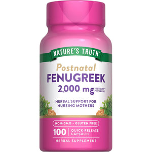 Nature'S Truth Fenugreek Seed Capsules for Women | 100 Count | Non-Gmo and Gluten Free Supplement
