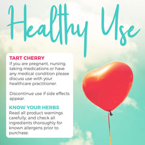 Organic Tart Cherry Capsules - High Strength Organic Tart Cherry 500Mg 4:1 Extract- 1 Capsule per Serving for Uric Acid Support - Vegan Non-Gmo & Made in the USA (2 Months Supply)