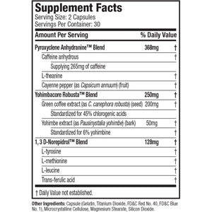 Hydroxycut Hardcore - Thermogenic Supplement - Energy & Metabolism Support - 265 Mg Caffeine Anhydrous, Green Coffee Extract - Rapid Release Capsules - 60 Count