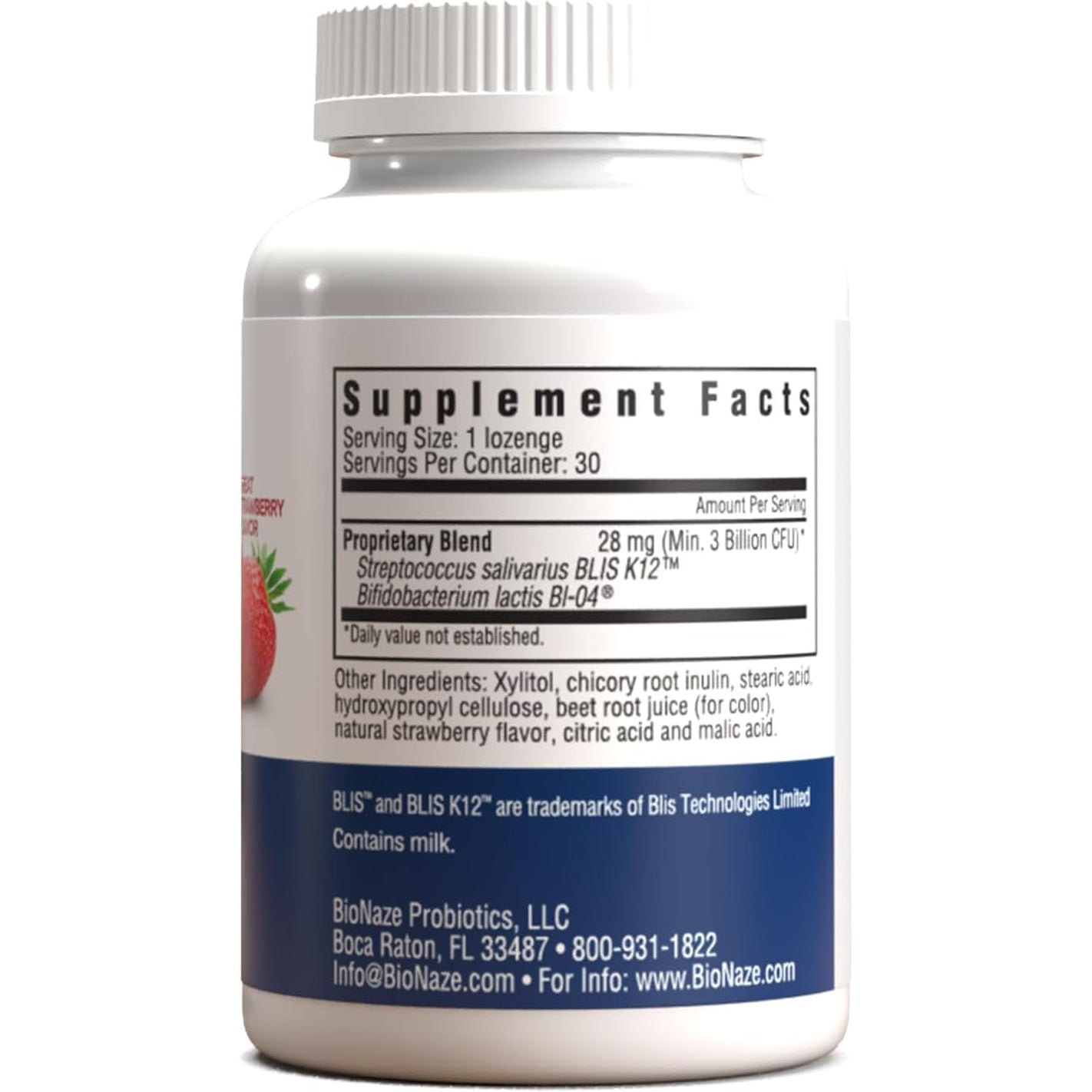 Bionaze Oral Probiotic BLIS K12 & BL-04 for Sinus, Tonsil Stones, Bad Breath, Post Nasal Drip, Throat, Mouth, Teeth & Gut - Improve Oral & Respiratory Health. Clinically Proven Probiotic Strains 30 Ct