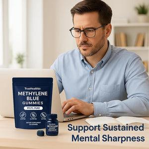 Methylene Blue Gummies - 99.9% Pure, 5Mg per Gummy, Supports Sustained Energy, Mental Clarity, Reduces Brain Fog & Improves Focus, Mood Enhancement - 30 Gummies (2)