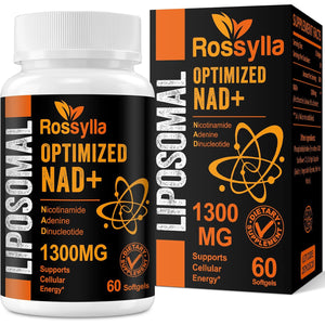 Liposomal NAD+ Supplement, 1300 Mg per Serving, NAD plus Supplement with Liposomal Delivery, Supports Cellular Energy and Healthy Aging, 120 Softgels