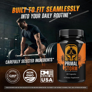 Primal Storm Capsules - Advanced Primalstorm Pills Premium Formula Support All Natural Ingredients Maximum Strength, Daily Vitamins for Health & Wellness Reviews, 60 Capsules for 1 Month