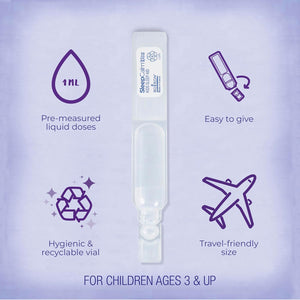 Boiron Sleepcalm Kids Liquid Doses Sleep Aid for Deep, Relaxing, Restful Nighttime Sleep - Melatonin-Free and Non Habit-Forming - 15 Count