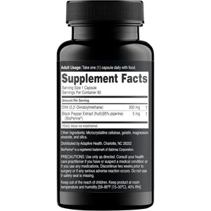 Nugenix Essentials DIM Supplement 305 Mg Diindolylmethane & Bioperine for Hormone Balance, 90 Capsules