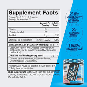 BPI Sports Cla+Carnitine – CLA L Carnitine & Linoleic Acid – L Carnitine Supplement for Weight Loss, Metabolism & Lean Muscle – Caffeine Free – Pink Lemonade – 50 Servings – 12.34 Oz