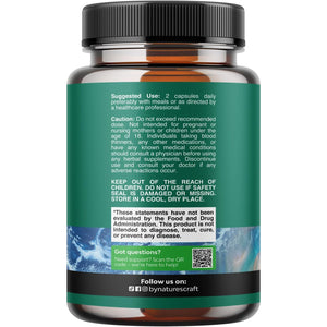 High Strength 250Mg Lactoferrin & 1000Mg Monolaurin Supplement - Microbiome Digestive Health Immune Support Supplement - Lactoferrin and Monolaurin Capsules - Vegetarian - 60 Count (Pack of 1)