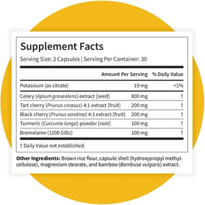 Pattern Wellness Uric Acid Support Supplement – Supports Uric Acid Balance & Joint Wellness – Herbal Formula – 3Rd Party Lab Tested – 60 Veggie Capsules