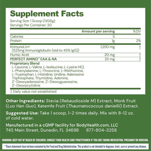 Bodyhealth Gut Restore with Perfectamino, Immunolin, and Humic Acid - Gut Health Supplement for Digestive and Immune Support - Unflavored - 30 Servings