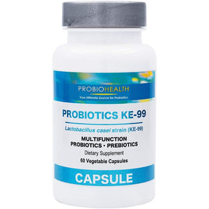 Probiohealth: Probiotics 6 Billion CFU, Probiotics for Women and Men, Lactobacillus Casei (KE-99), FOS, Trehalose, Vegetarian Capsules, 60 Count