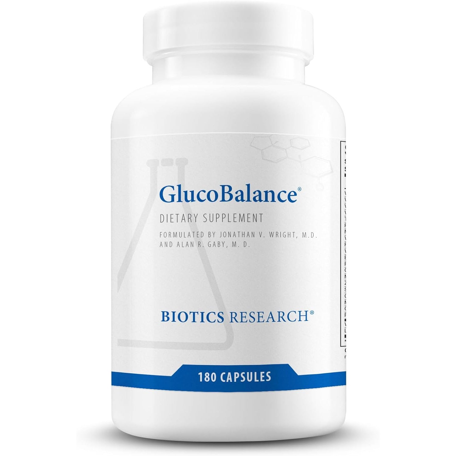 Biotics Research Glucobalance Chromium, Vanadium, L Carnitine Supplement, Supports Metabolic Health and Maintain Healthy Blood Lipid Levels - 180 Capsules