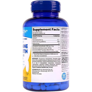 Berkley Jensen Glucosamine Chondroitin Triple Strength Complex with MSM and D3 Joint Supplement Tablets for Joint Support and Cartilages, NSF Certified, 200 Count (Pack of 1)