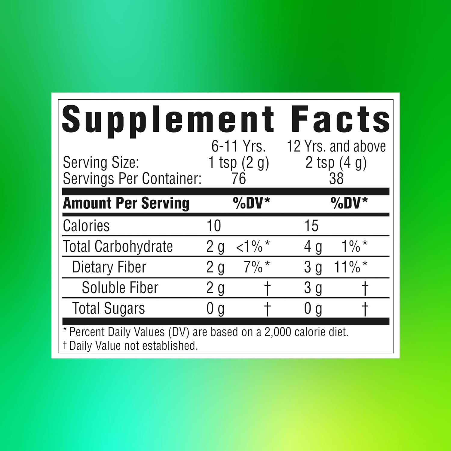 Benefiber Daily Prebiotic GLP-1 Friendly Fiber Supplement Powder for Digestive Health, Unflavored - 250 Teaspoons (17.6 Ounces)