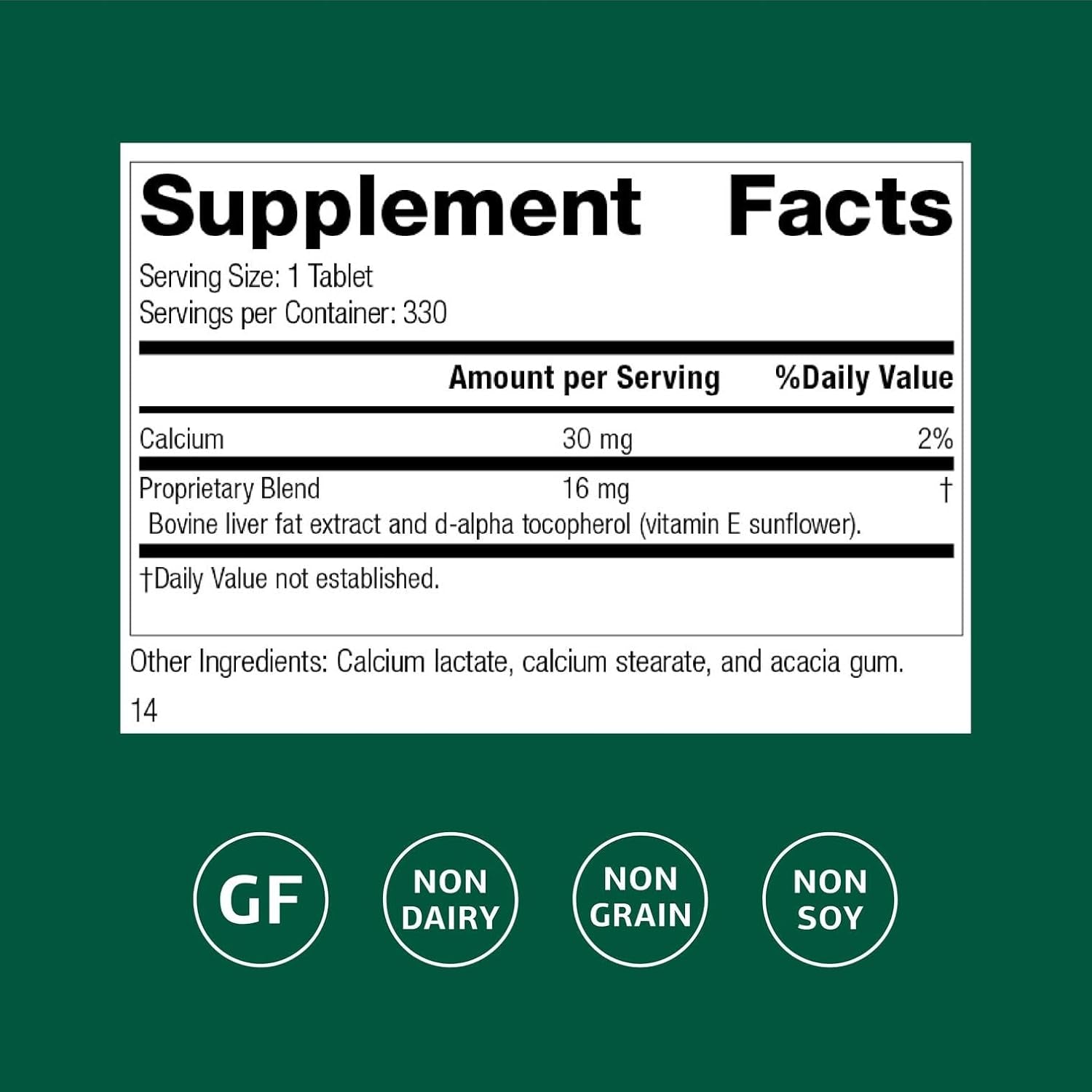 Standard Process Antronex Liver Health Dietary Supplement - Gluten-Free, Non-Dairy, Non-Soy & Non-Grain Immune Care - 330 Tablets