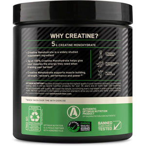 Optimum Nutrition Micronized Creatine Monohydrate Powder, Unflavored, 60 Servings, 300 Grams (Packaging May Vary)