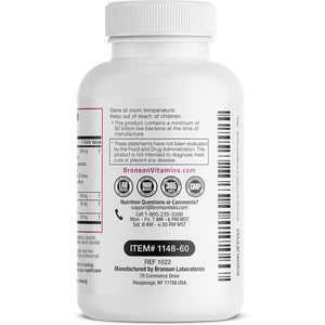 Bronson Women'S Probiotic 50 Billion CFU + Prebiotic with Cranberry & D-Mannose – Vaginal Health, Healthy Digestion, Immune Function and Urinary Tract Support, Non-Gmo, 60 Vegetarian Capsules