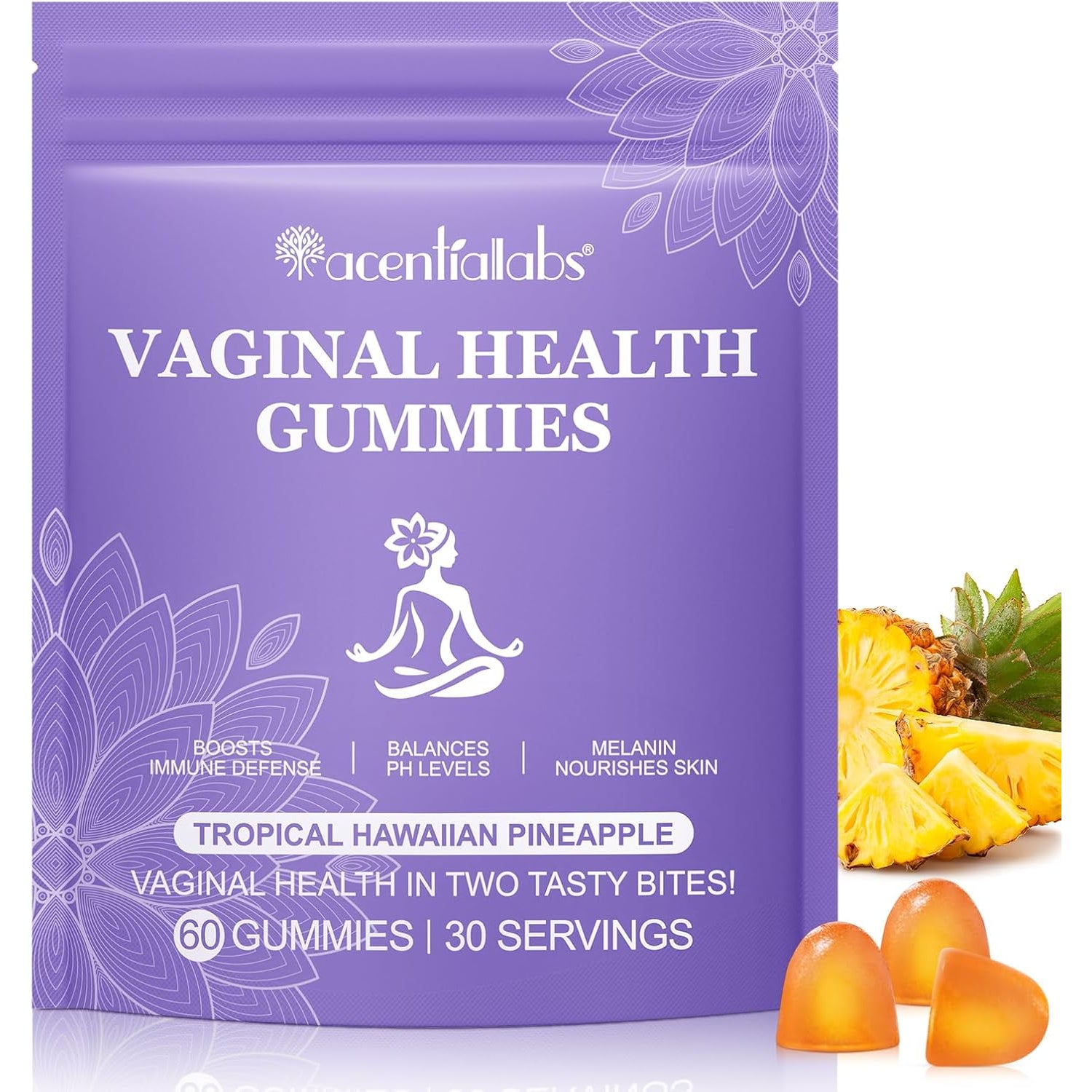Vaginal Probiotics for Women, Vital Source Feminine Gummies, Ph Balance for Women, Premium Feminine Balance Gummies, Promotion of Womens Health - 60Gummies