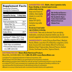 Nature Made Probiotic + Prebiotic Fiber Gummies for Daily Gut Health, Fiber Supplement with Probiotics for Digestive Health Support, 50 Gummies, 25 Day Supply