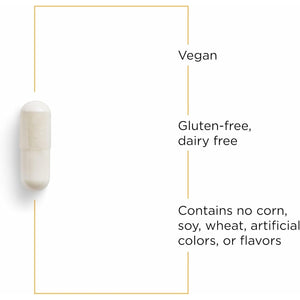 Integrative Therapeutics GABA - Brain Health Supplement That Supports Nerve Cell Function* - Support Neurochemical Balance & Neurotransmitter Production* - Dairy-Free - 60 Capsules (60 Servings)