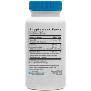 Neuroscience Alpha GABA Supplements - Mood Support Capsules with GABA & L-Theanine - Calming Supplements for Adults for Day or Night Anxiousness (90 Ct)