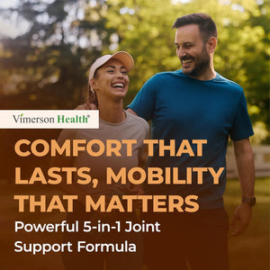 Joint Support Supplement with Glucosamine Sulfate, Hyaluronic Acid, Boswellia & MSM – Supports Joint Health, Mobility & Bone Strength – for Daily Use – FSA Eligible 60 Capsules