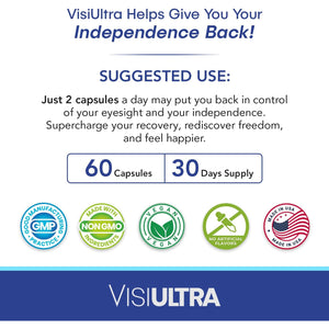Eye Health Supplement – 14 Essential Nutrients for Clear Vision, Blue Light Protection, and Long-Term Eye Health. Supports Clarity and Eye Wellness. 60 Capsules. (1 Pack)