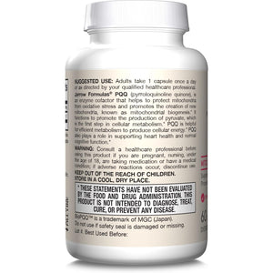 Jarrow Formulas® PQQ 20 Mg, Dietary Supplement, Heart, Brain, and Metabolism Support, 60 Veggie Capsules, 60 Day Supply