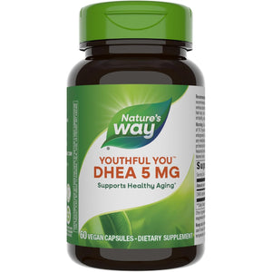 Nature'S Way Youthful You DHEA 5Mg Energy Support Capsules, 60 Count
