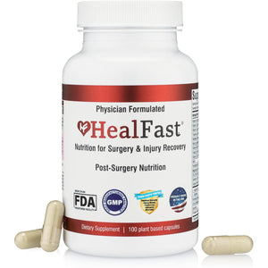 Healfast Post Surgery & Injury Recovery Supplement - Supports Healing, Scar Treatment & Bruising - BBL Post-Op Support for Surgery Recovery