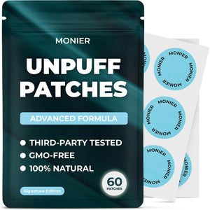 MONIER Unpuff Patches | with Dandelion & Ginger | Bloating, Water Retention & Digestion | 60 Days Supply