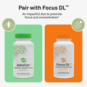 Neuroscience Adrecor - Adrenal Support Supplements with Rhodiola, L-Tyrosine, B Vitamins & Magnesium - Cortisol Detox for Women & Men for Stress Fatigue and Energy Support (90 Ct)